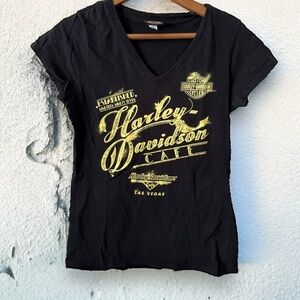 Harley Davidson cafe Y2K tee shirt Las Vegas  M